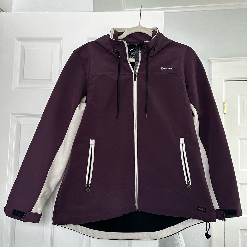 Dickies Plum and Cream Hooded Ski Jacket